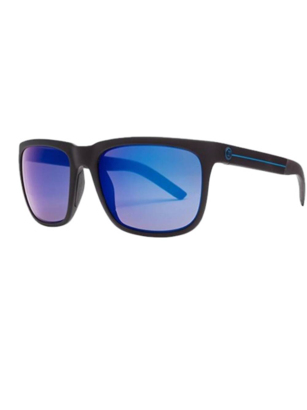 NEW ELECTRIC LABEL men's knoxville polarized sunglasses in matte black/blue pola